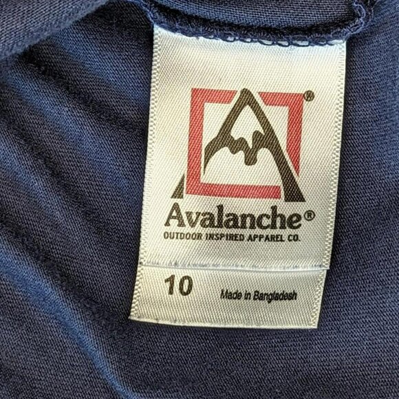 Avalanche Outdoor Inspired Apparel Co. Kids Navy Blue Hiking Camping T Shirt‎ - Picture 4 of 9